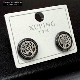 Сережки Xuping 11233 ( 1.2 см) кераміка 